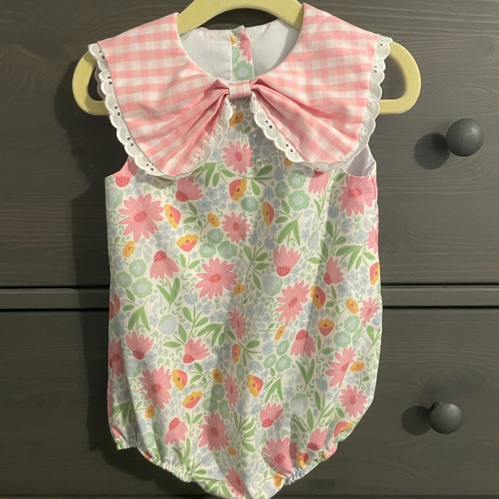 Krewe Kids Wildflower Bow Collar Bubble 9 month
